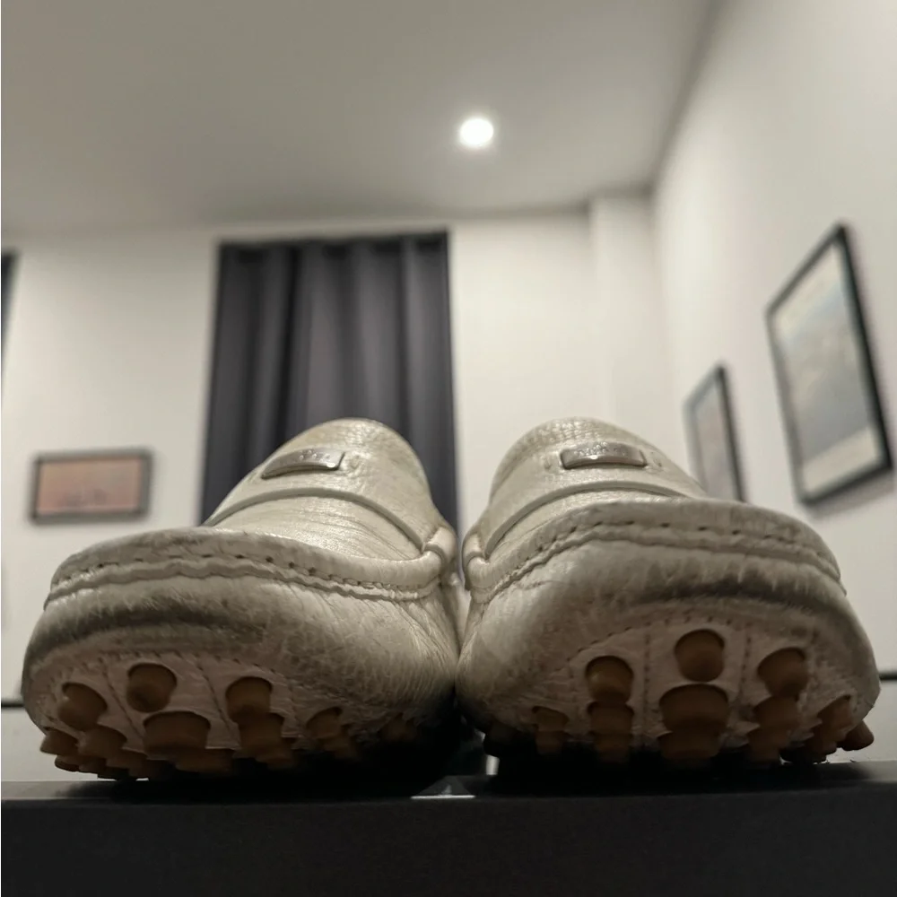 Gucci Leather Driving Shoes in White - Men’s (8.5) - Picture 13 of 13